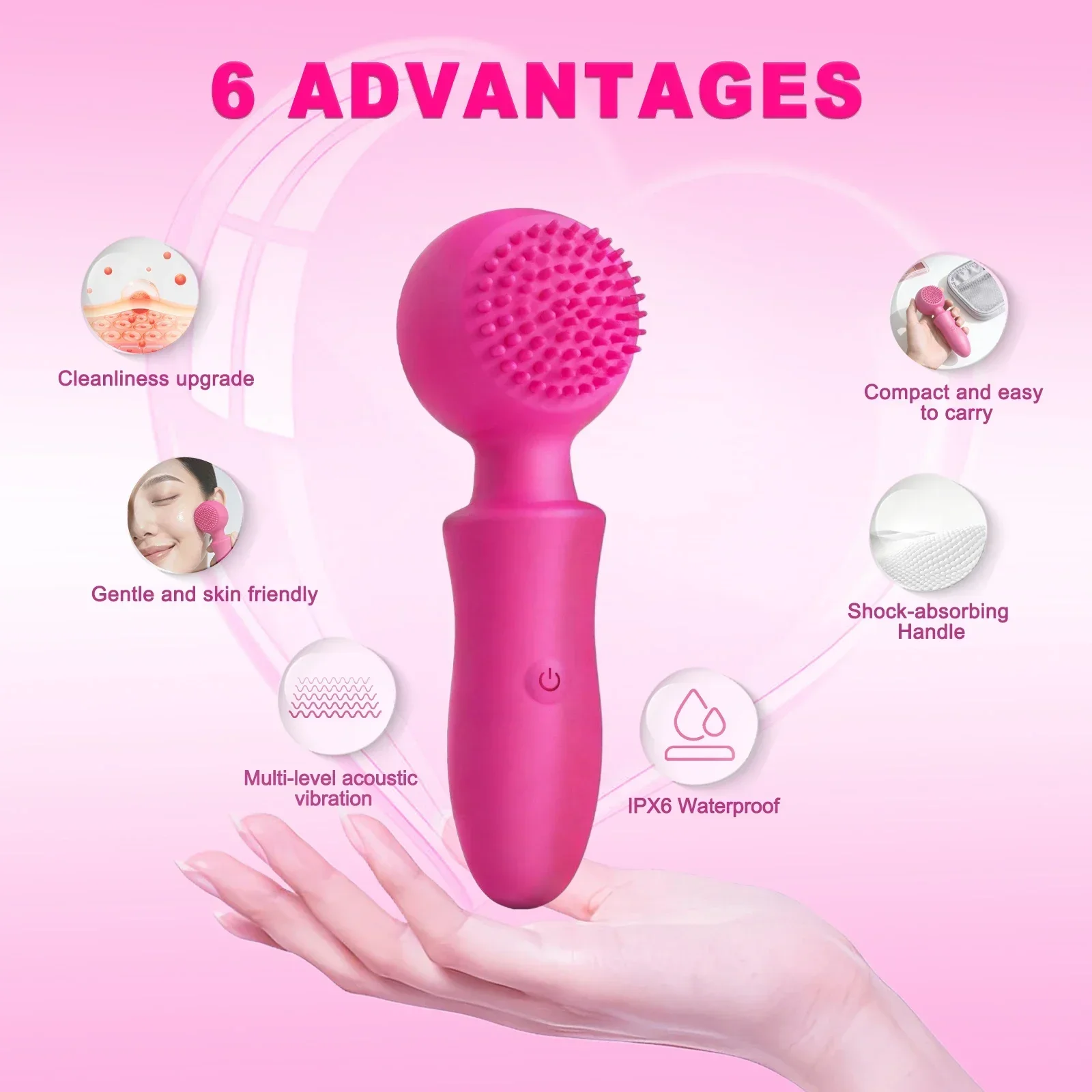 Silicone Simple  Facial Cleanser Brus  Cleaning Deep Pore Acne Blackhead  For Both Men And Women,Cleanse Skincare Device