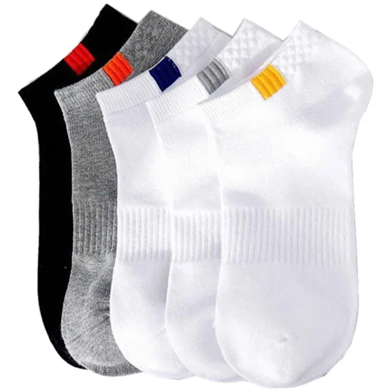 5 pairs Low Tube Men Sport Socks Set Breathable Fashion And Well-matched Casual Socks For Men Spring And Summer Wear