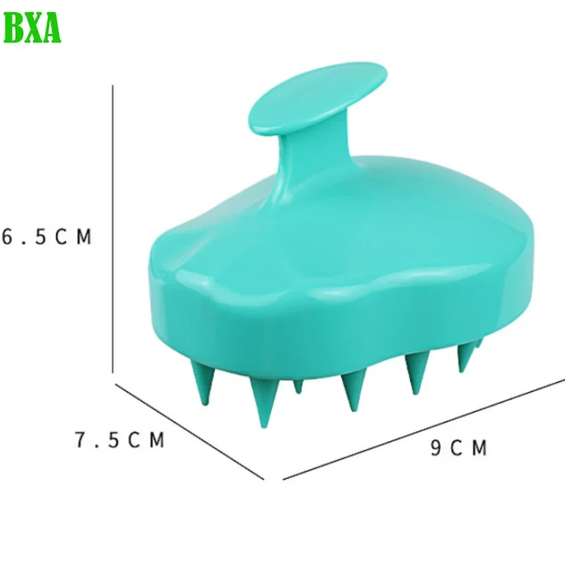 BXA ซิลิโคนเปียกและแห้งหนังศีรษะผมนวดหัวแปรงทําความสะอาดผู้ใหญ่นุ่มในครัวเรือนอาบน้ําซิลิโคนแชมพูแปรงนวดหวี