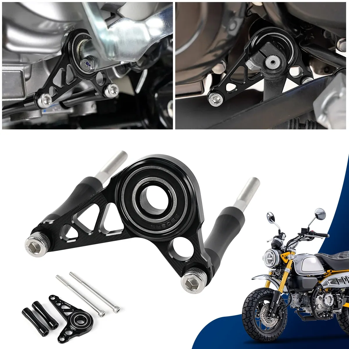 Shift Shaft Shifter Support Holder Brace Bracket Motorcycle For Honda Grom 125 Monkey 2022+ JC92 JB03 5-speed CT Trail 125 2023