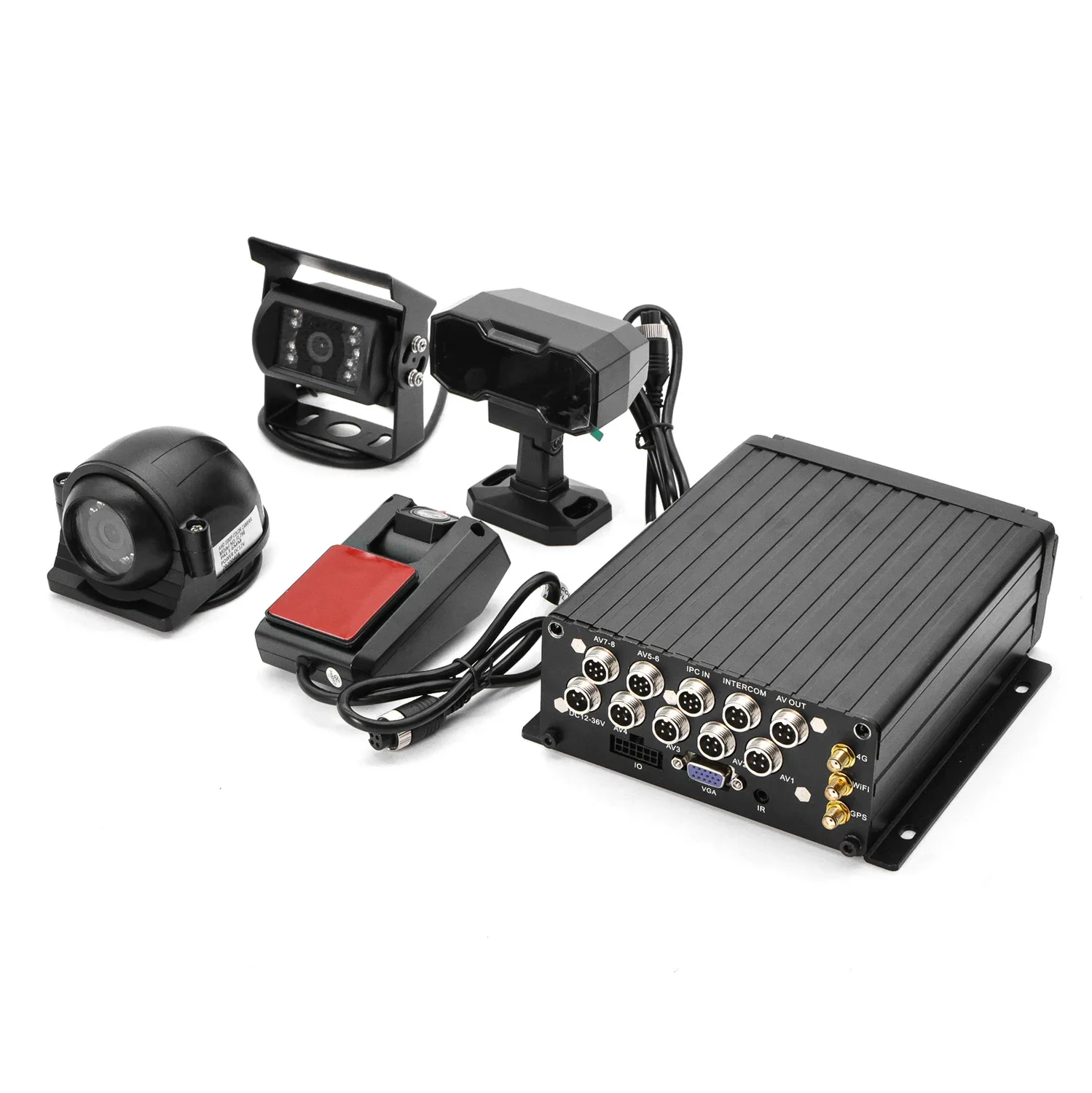 FL&OEM AI 4CH Veicolo Camion Mobile DVR Sistema GPS 1080P DMS ADAS 4G/Wifi 4 canali 1080P Videoregistratore digitale Camion MDVR
