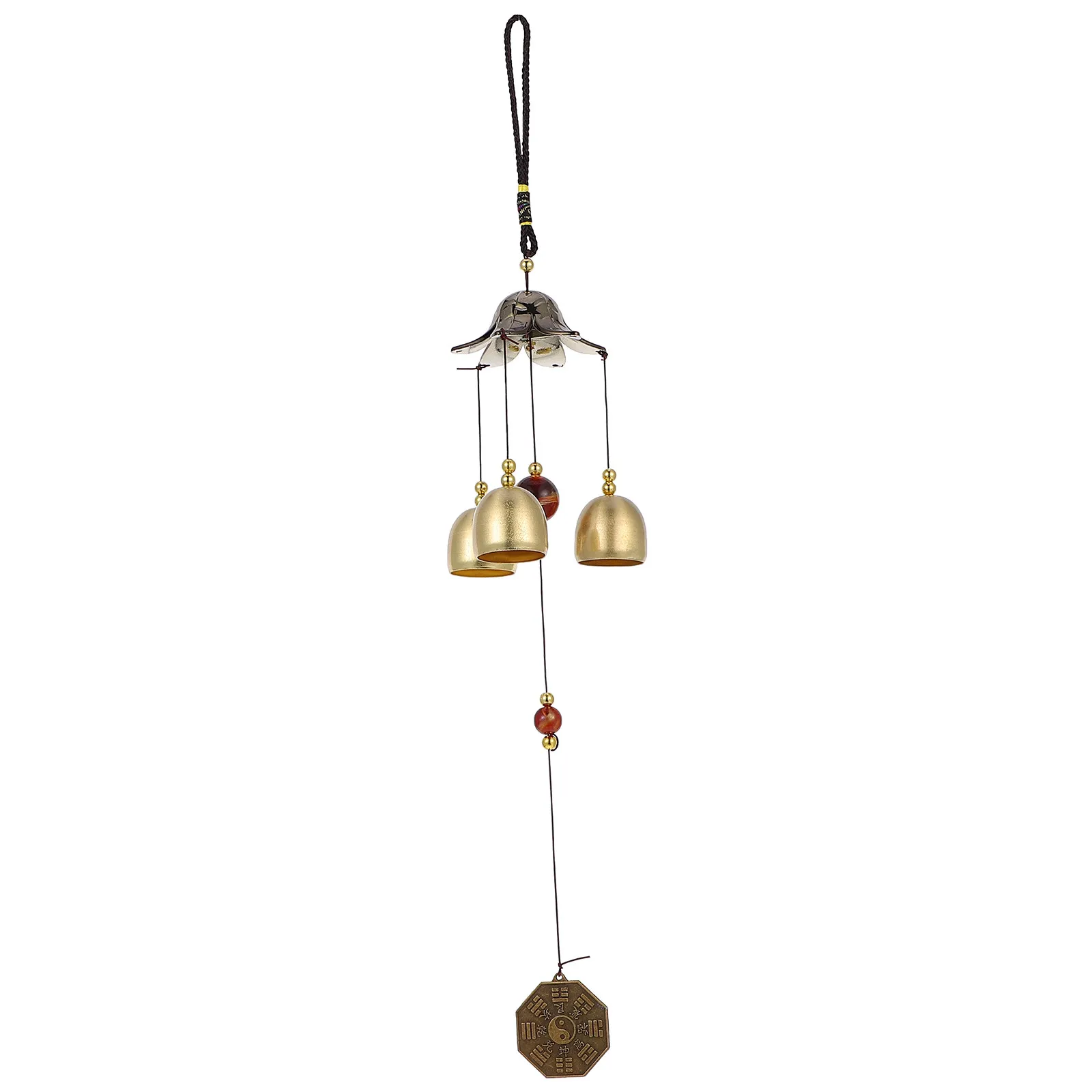 1Pcs Delicate Feng Shui Wind Chime Hanging Pendant for Garden Porch Patio Entry Decoration Calming Sound Relaxation Focus
