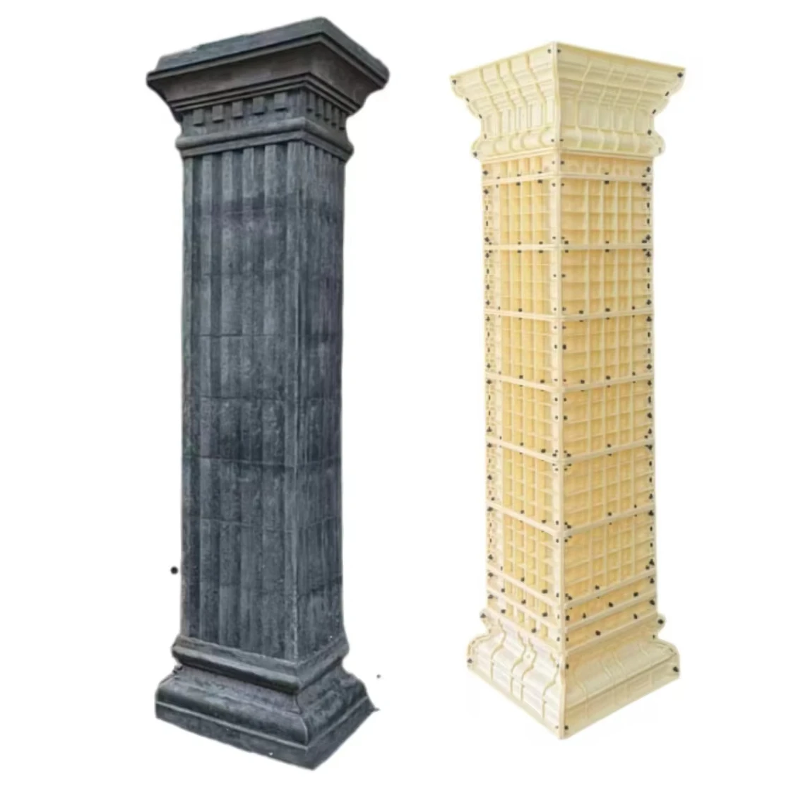 2026 Factory Wholesale ABS Plastic Roman Column Mold Household Product Square Shape