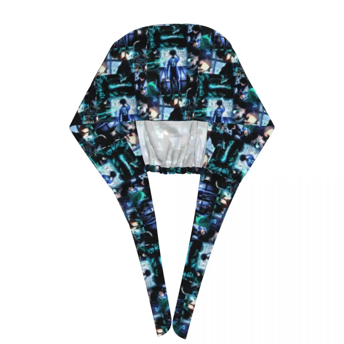 رين إيتوشي الأزرق قفل كرة القدم فرك قبعة الطبيب العمل الجراحية قبعة الرجال النساء قابل للتعديل قبعات التمريض لطبيب الأسنان