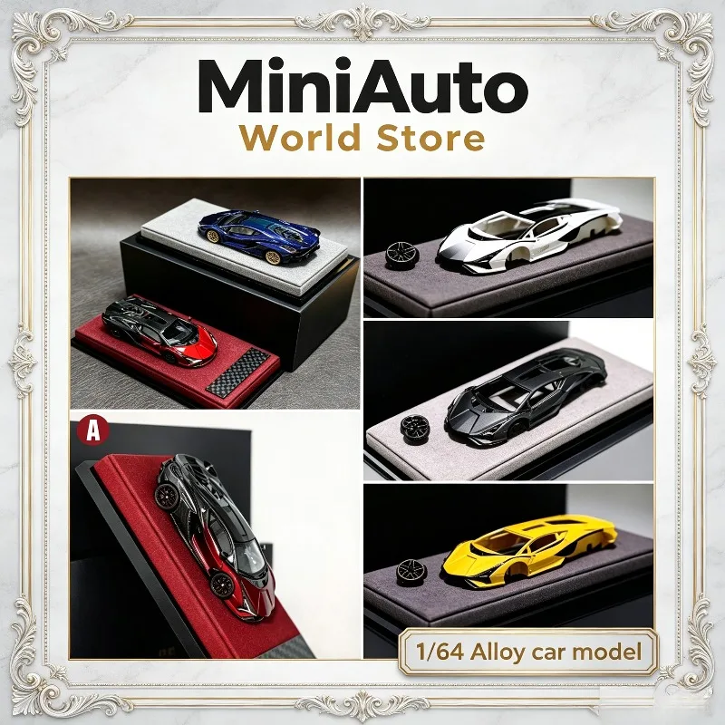 DeepMaker 1:64 resin, Big Bull, Lightning, Sian, resin car models, collection of high-quality car models