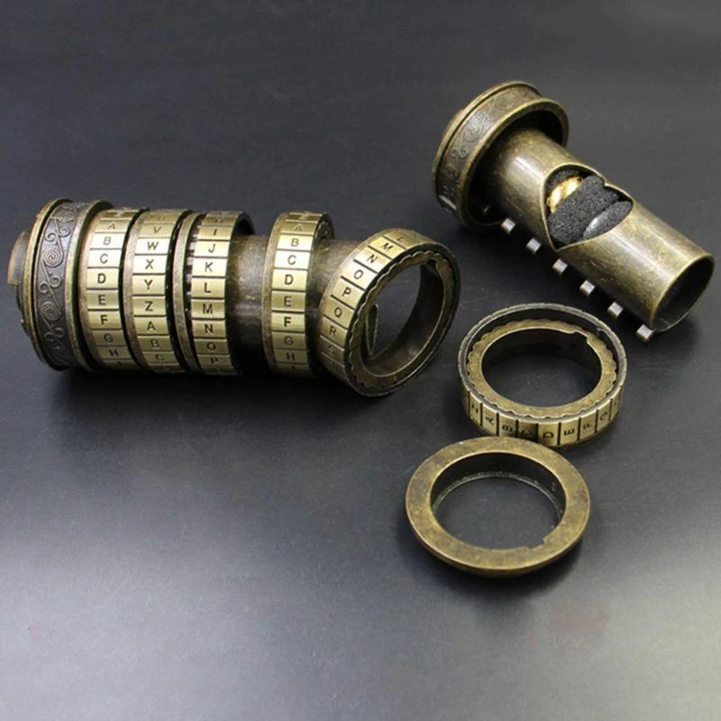 

DaVinciCode Ring for Case Coded Lock 3D Puzzle Teaser for Adults Women Men Intellectual Toy for Kids Develop 15UB