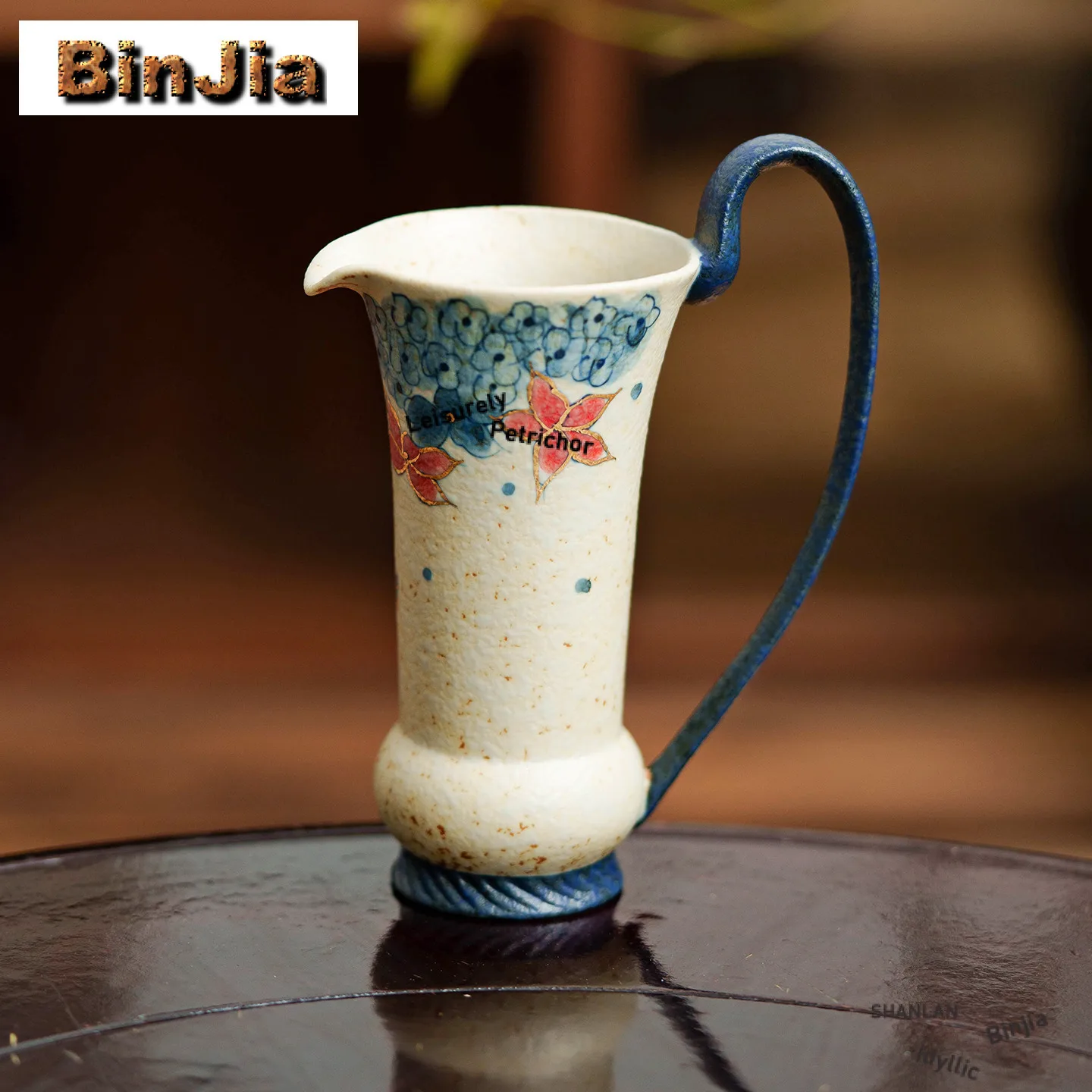 

110 мл ручная роспись гортензийный кувшин для чая, разделитель ча-хай, диспенсер для юстиции, чашка пуэр, кружка для ярмака, китайский чайный сервиз, поставки