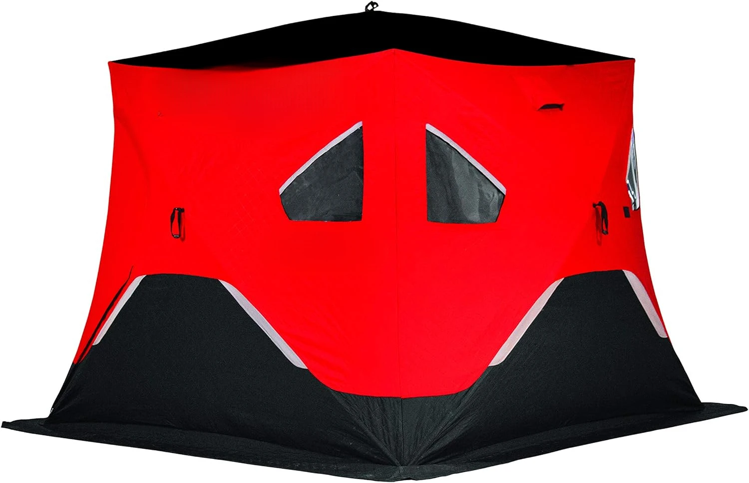 FF949iG FatFish Pop-up Portable Hub-Style Ice Shelter Wide Bottom Design 61 sq ft. Fishable Area 3-4 Person Insulated