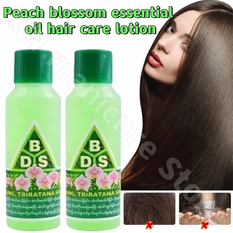 Triratan Peach Blossom Essential Oil Hair Water Moisturizing Repairing Strengthening Roots and Building Hair 110ml