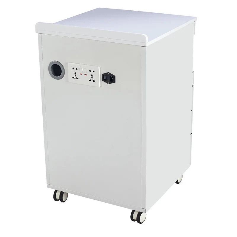Three Drawers Dental General Storage Purpose Furniture Cabinet with Trays and Socket