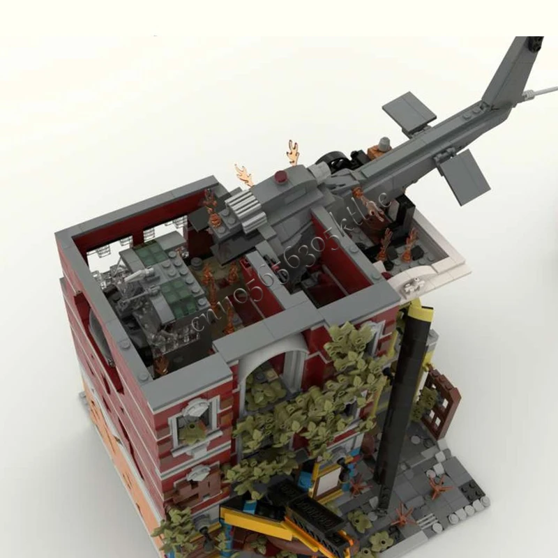 3470 PCS House Street 10312 Jazz Club Apocalypse Version MOC Customize Modular Building Block Technology DIY Holiday Toy Gifts