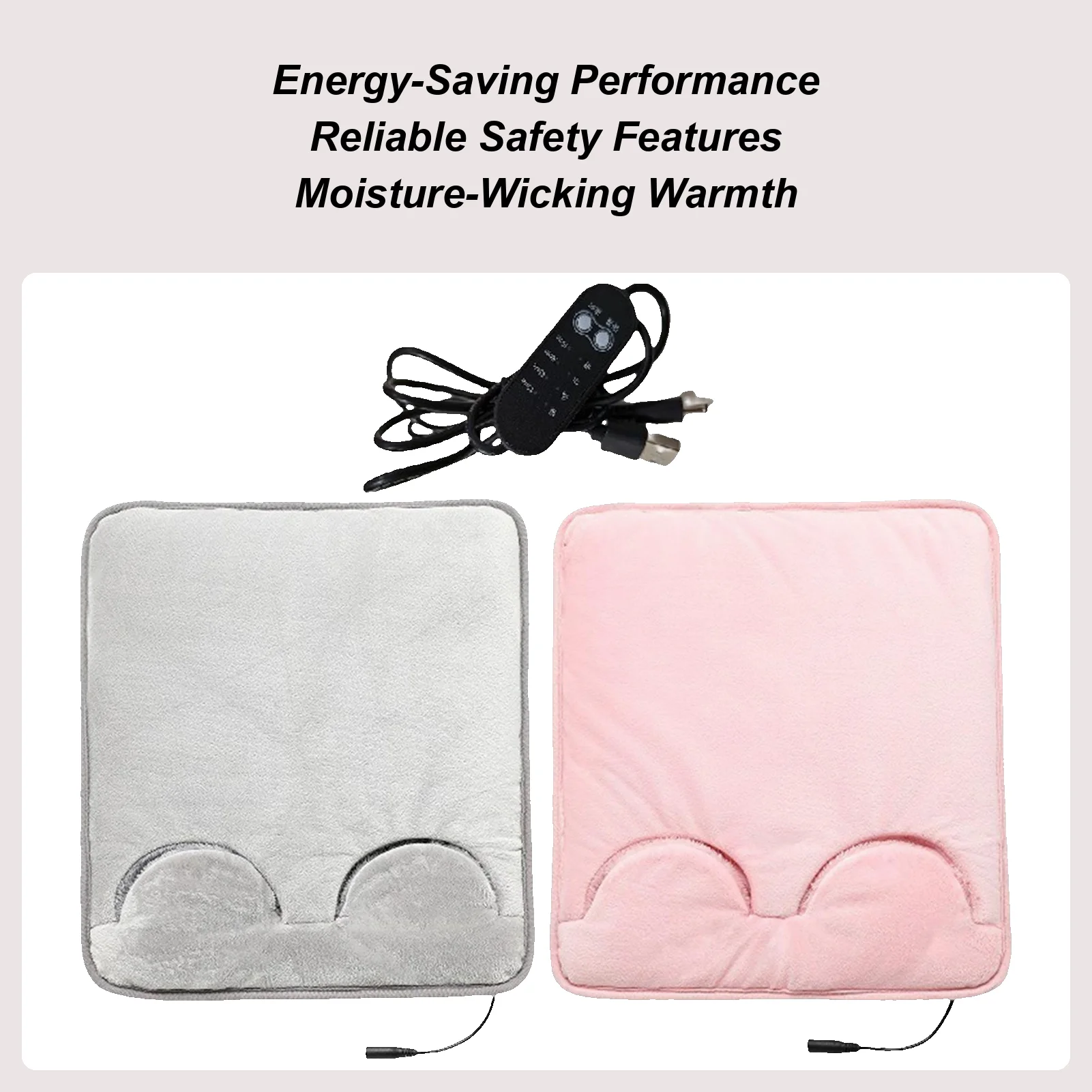 

Грелка для ног с подогревом, электрическая грелка для ног с подогревом, USB-нагреватель, автоматическое отключение, коврик для спазмов живота, холодная погода, гостиная