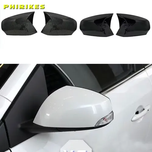 Para Renault Fluence 2011-2015 cubierta de espejo retrovisor lateral de coche pegatina de tapa de ala puerta Exterior funda de vista trasera embellecedora de fibra de carbono