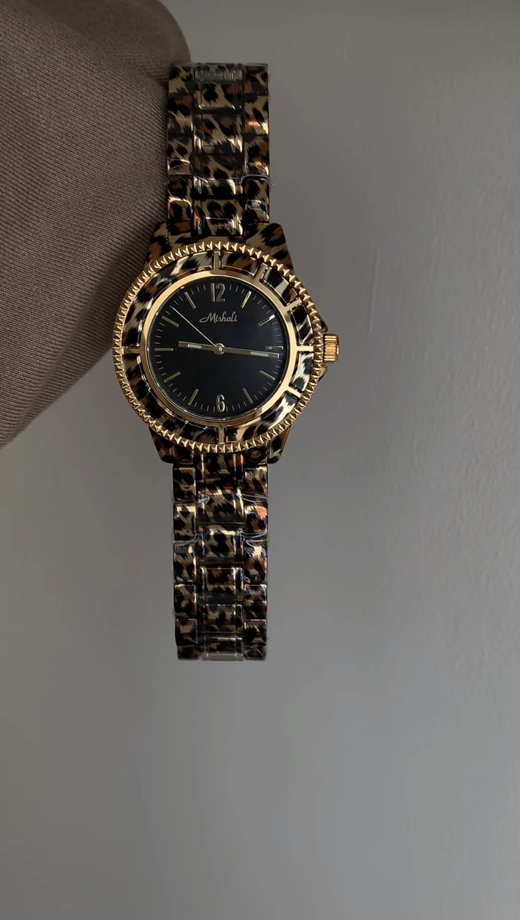 New Women'S Wristwatch With Leopard Print Steel Strap Stylish And Sophisticated Large DialTrendy Women'S Watch, Watch Accessory.