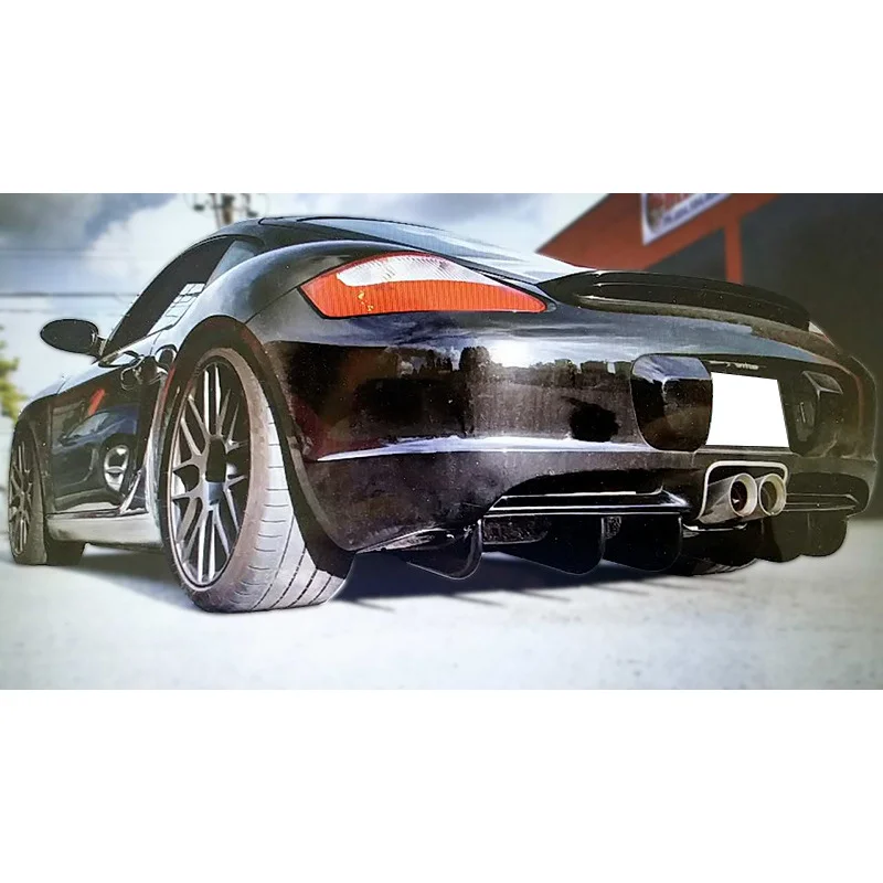 SAAR For Porsche Cayman 987.2 EPA Style Carbon Fiber Rear Lip Spoiler Base Plate