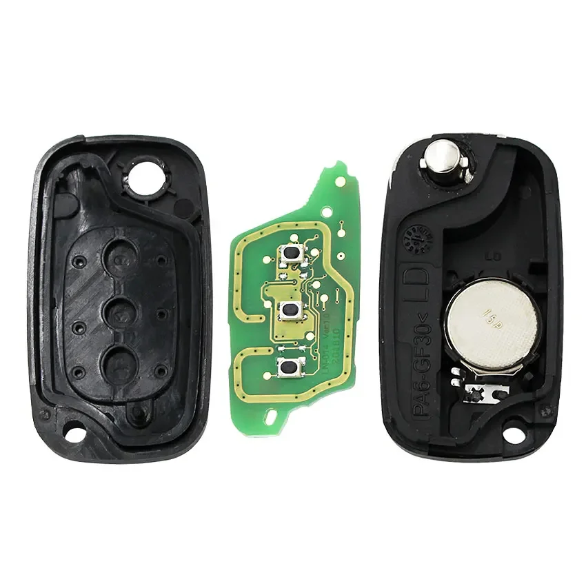 3 Buttons Folding Flip Remote Key Fob 433MHz with ID46 PCF7961 Chip for Renault Fluence Megane 3 Scenic 3