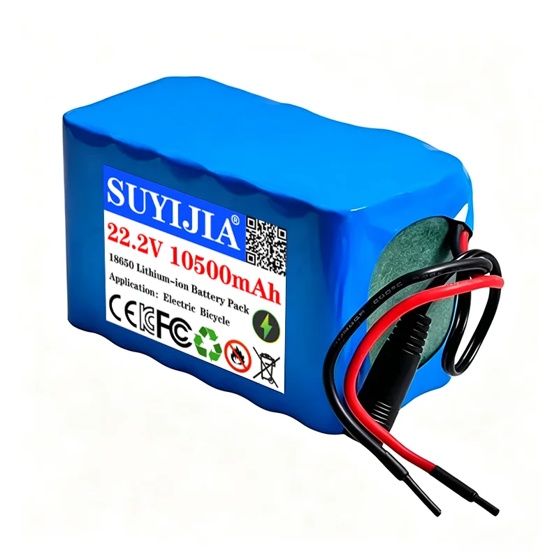 22.2V 10.5Ah 6S3P 18650 Lithium-ion Battery 24V 10500mAh Electric Transportation/lithium-ion Battery Pack+25.2V 2A Charger EU/US