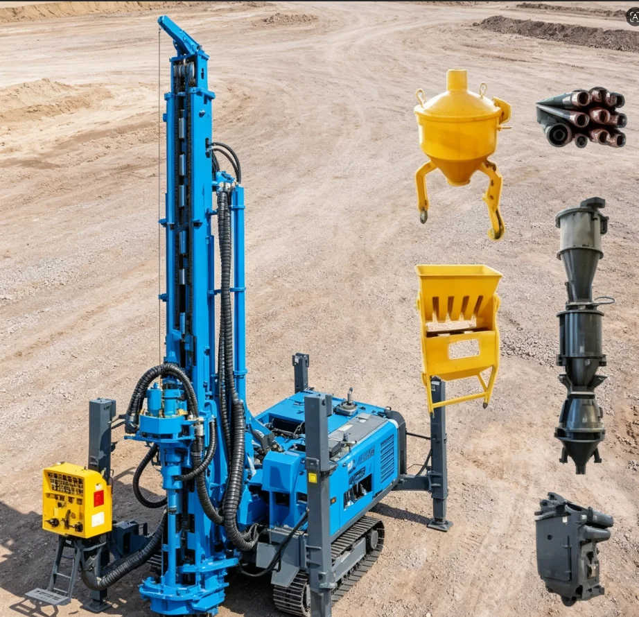Custom CE Certified Air Reverse Circulation Drilling Rig RC Drill Rig High Safety Standards for European Mines