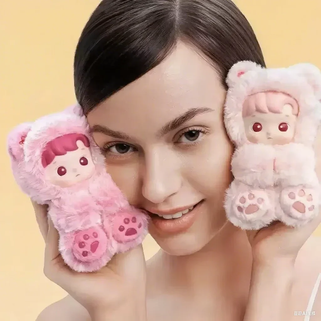 POP MART HACIPUPU GUMMY BEAR Seri Vinyl Wajah Kotak Misteri Tas Teka-teki Mainan Boneka Lucu Tokoh Anime Koleksi Ornamen Desktop