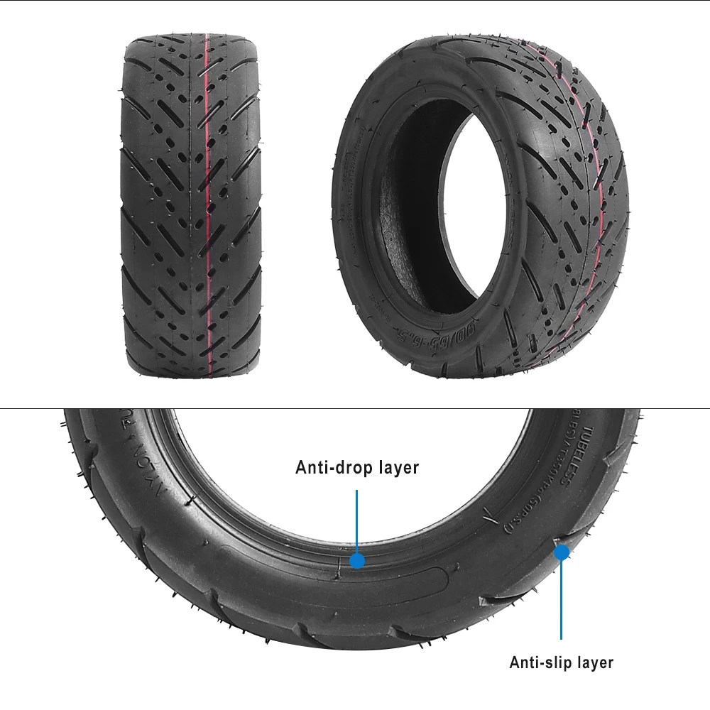 11 Zoll 90/65-6.5 schlauchloser Reifen für Kaabo Wolf Warrior 11 X King GT für Dualtron Thunder Ultra Elektroroller – Detail 6