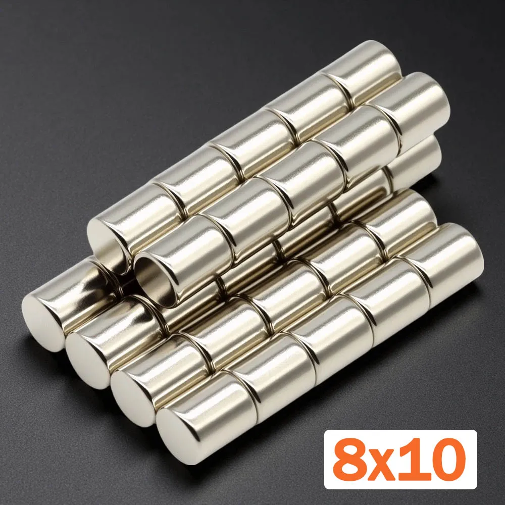 

8x10mm Super Strong Magnet N35 Round Magnetic NdFeB Neodymium Magnet Powerful Disc imanes Refrigerator Magnets ﻿