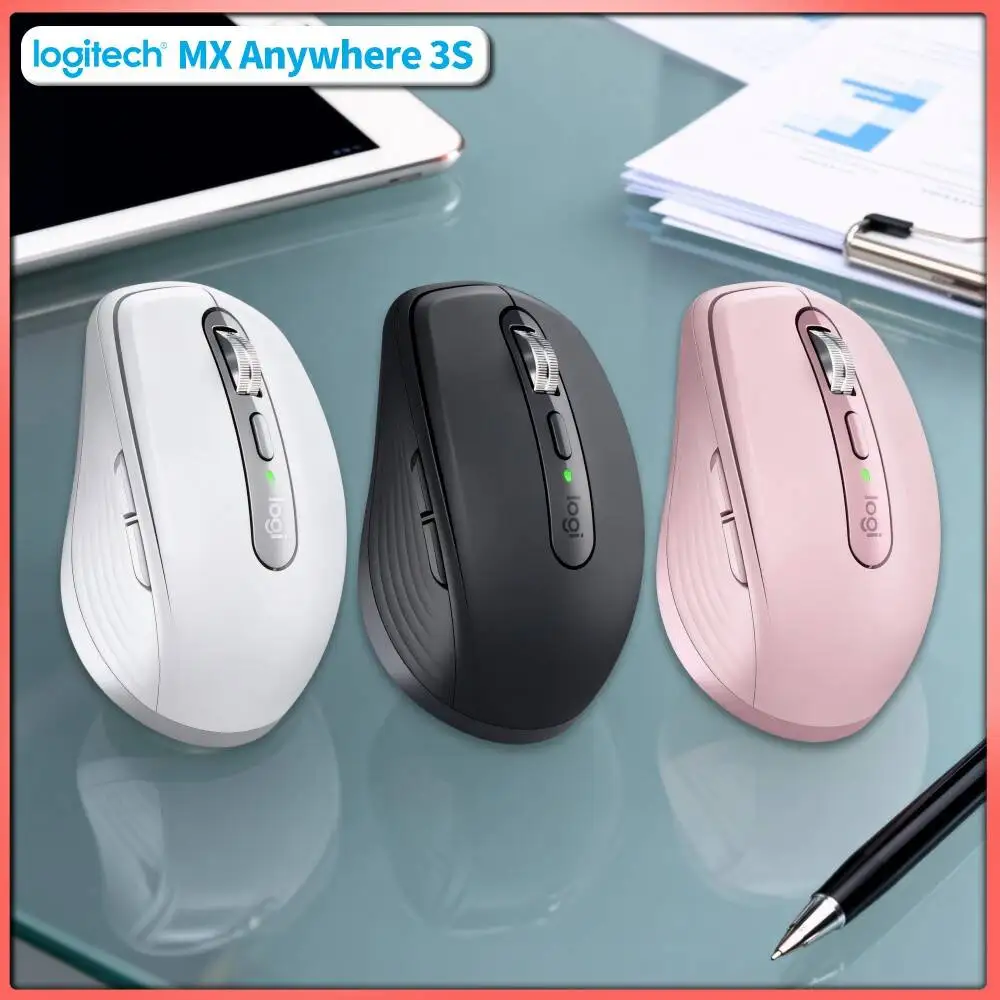Premium MX Anywhere 3S - 8000 DPI, USB-C Fast Charge, Anti-Slip, Ideal for Florist Shop & Order Confirmation