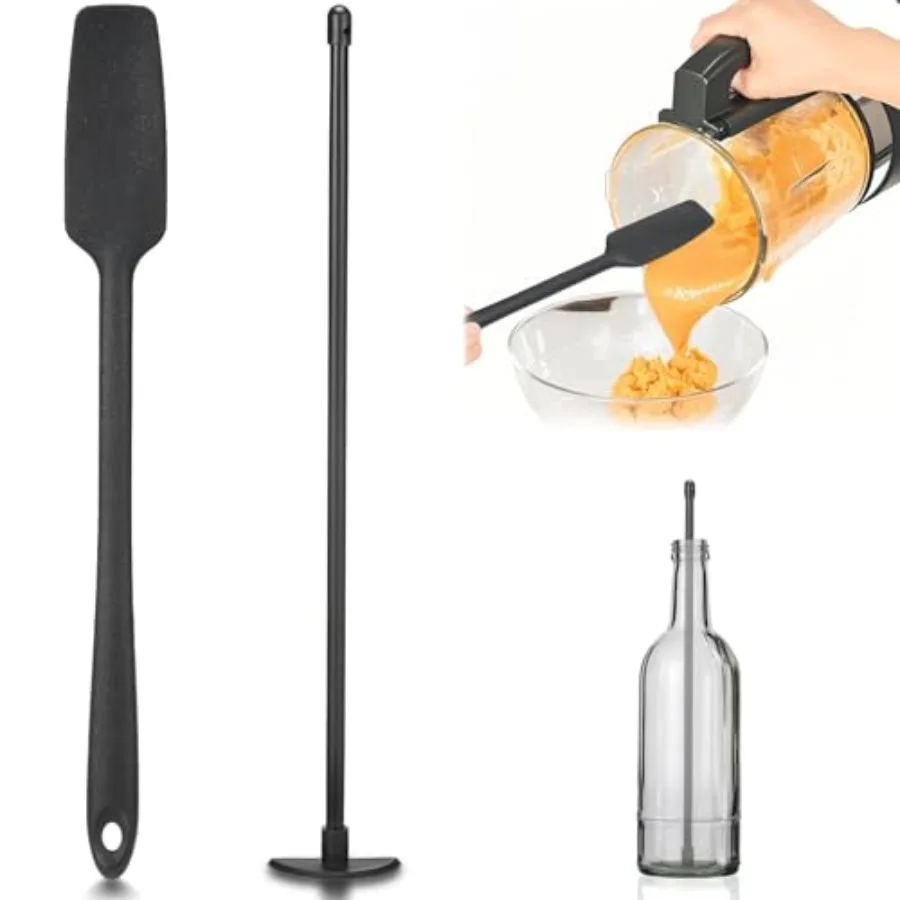 

Blender Spatula Set Under Blade Bottle Scraper and Jar Scraper Blender Reusable High Heat for Jar Bottle et