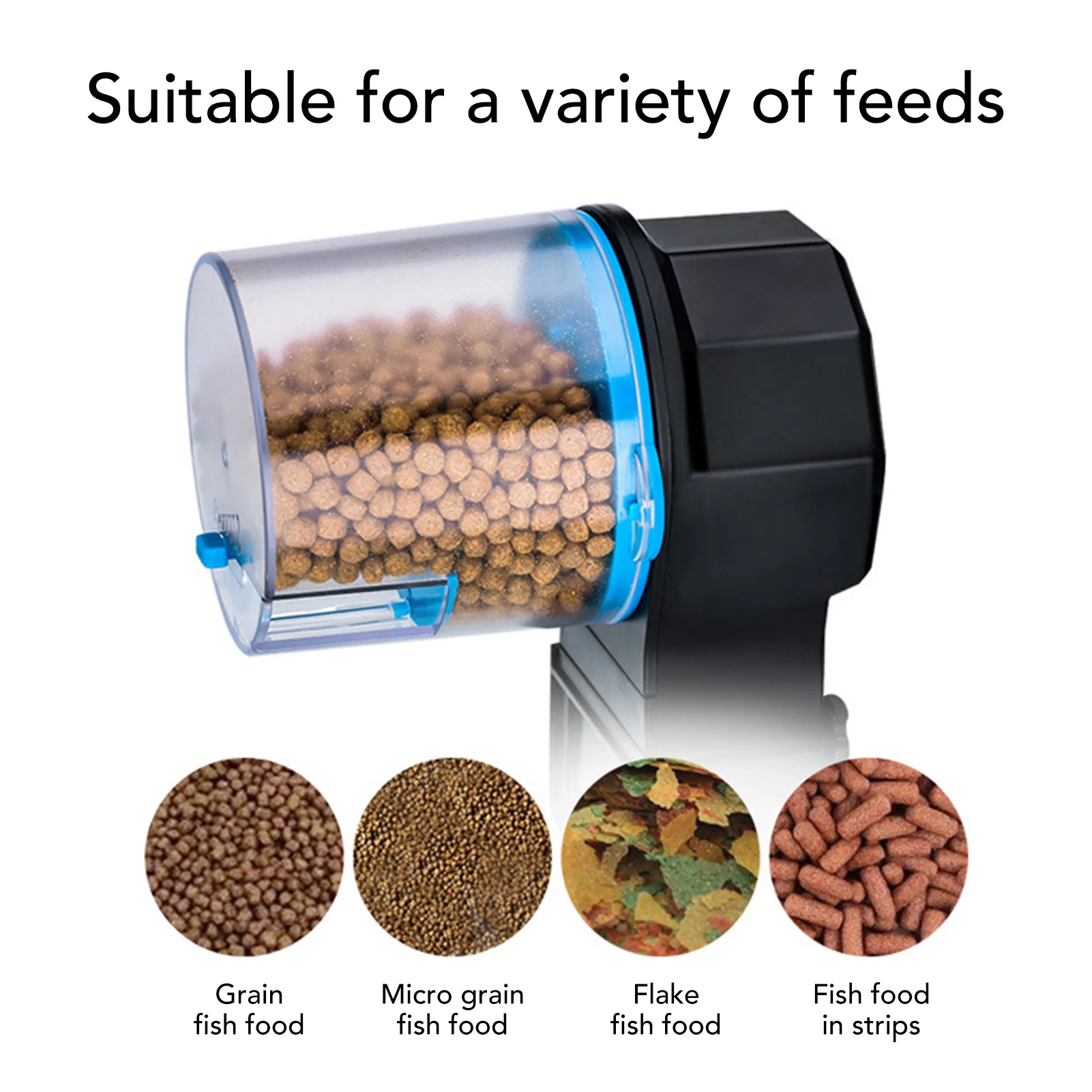 Fish Food Timer Dispenser Automatic Fish Feeder Smart Electric Auto Fish Food Timer Dispenser for Aquarium and Fish