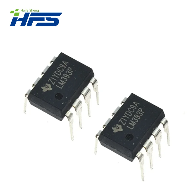 LM393P DIP8 LM393 DIP-8 IC, DIP-8, novo e original, baixa potência, componentes duplos, 10pcs