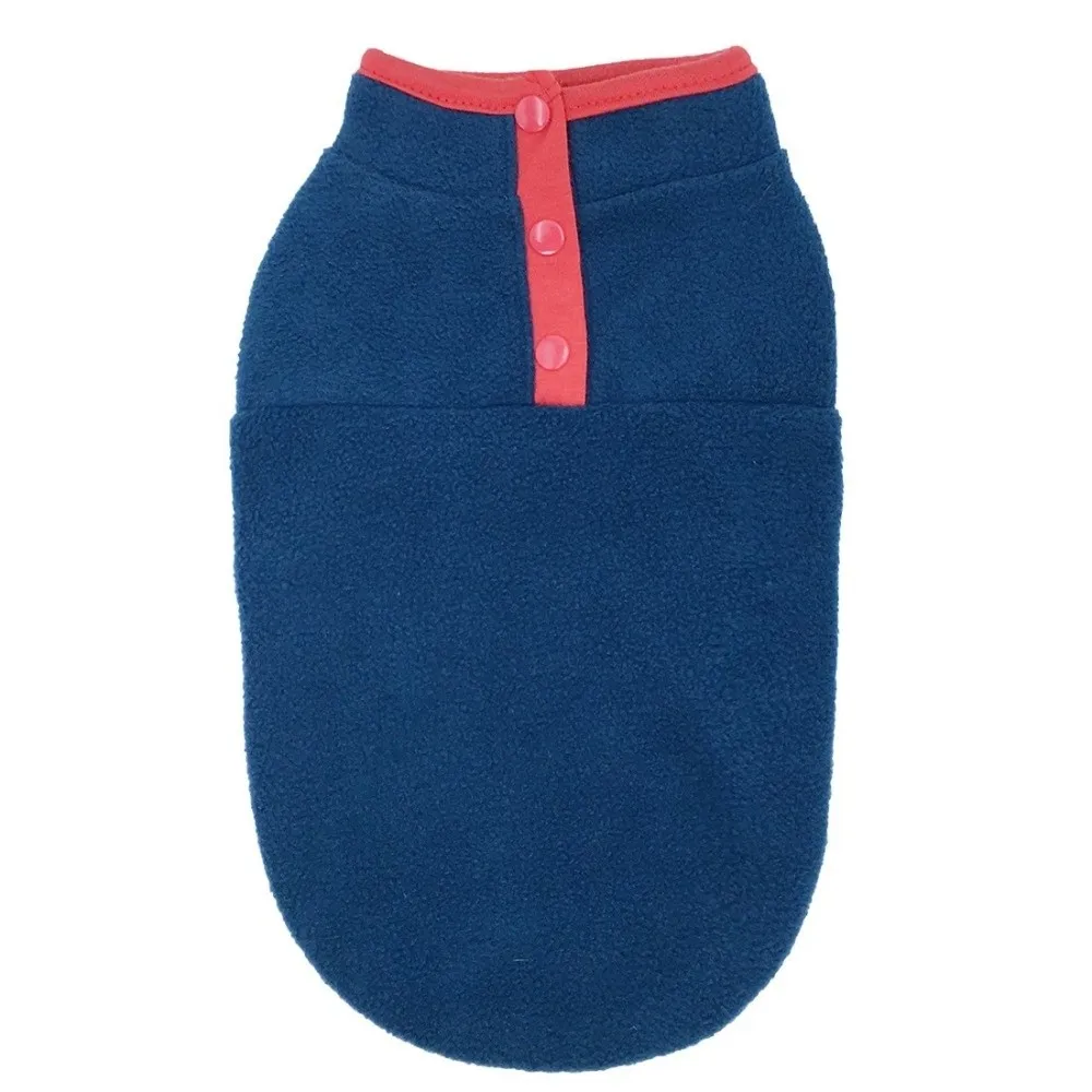 New Plus Velvet Dog Vest Lightweight Sleeveless Fleece Vest Small Medium Sized Autumn Winter Warm Vest Cold Weather