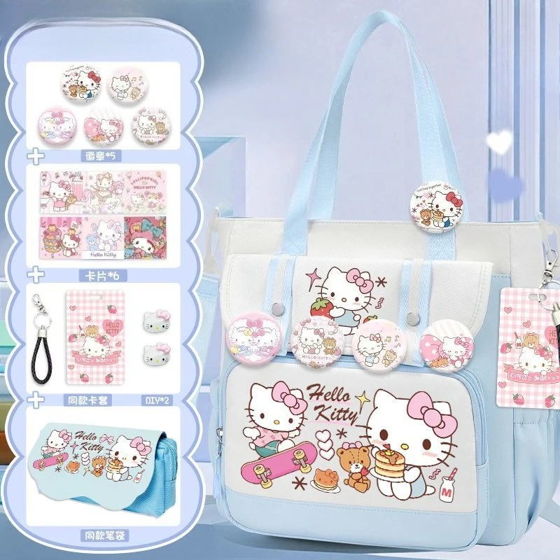 Sanrio Hello Kitty make-up bag creative high-value cartoon printing large-capacity portable student portable messenger bag gift