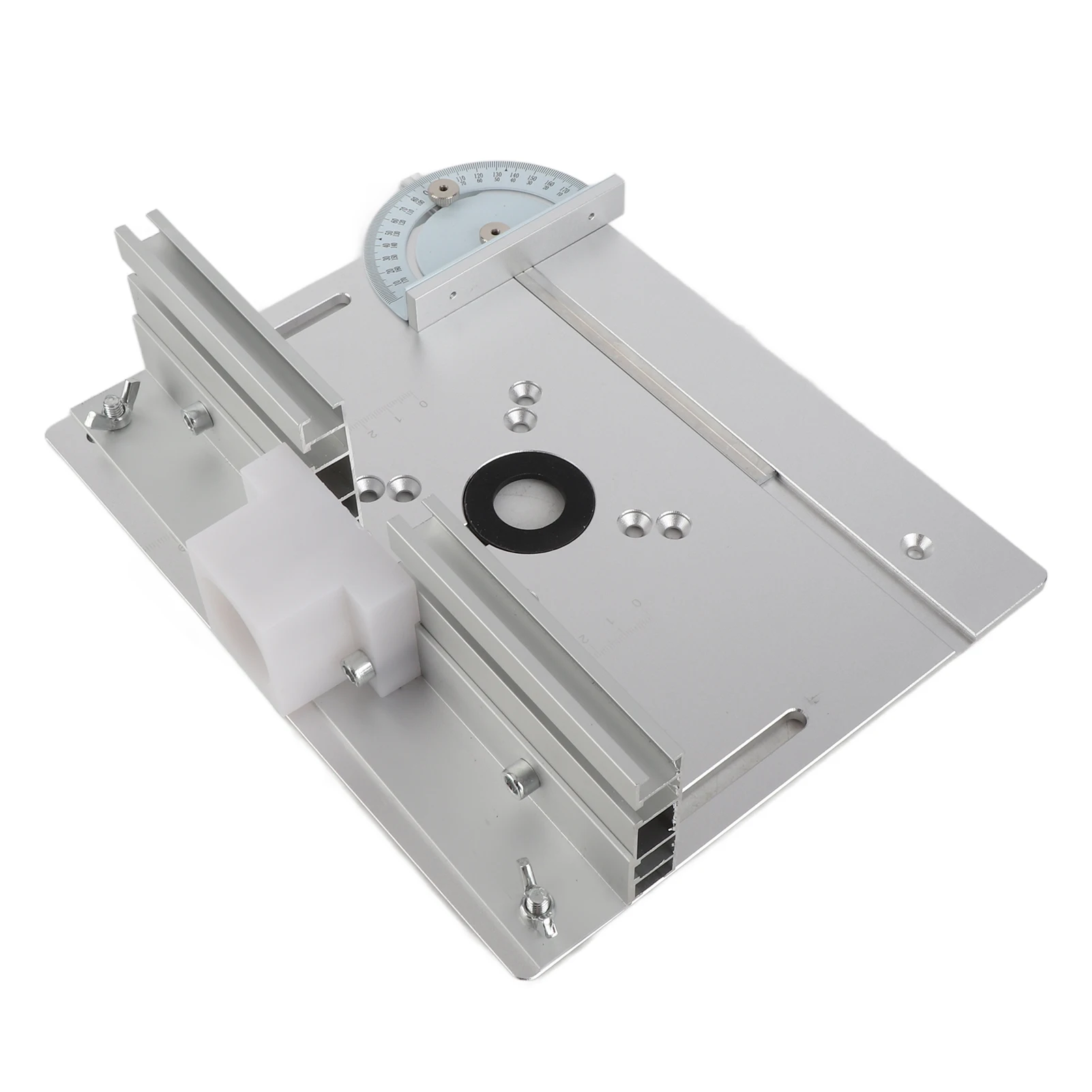 Router Table Insert Plate Aluminum Alloy Wood Milling Flip Board Trimming Machine Engraving Auxiliary Tool Table Saw Woodworking
