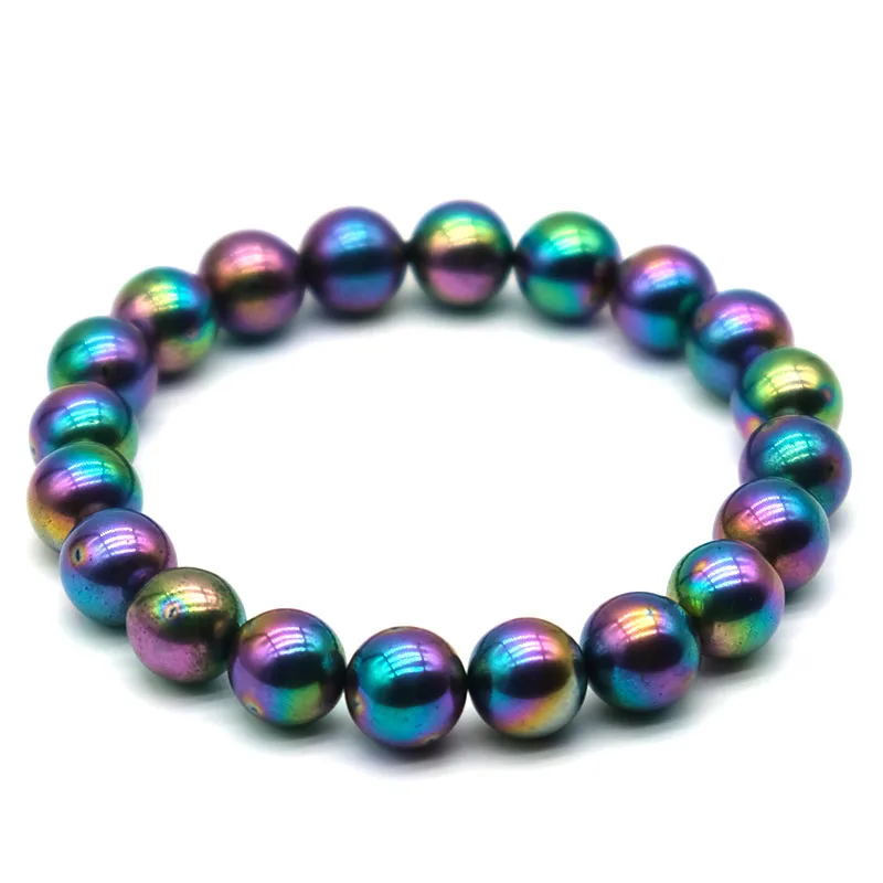 1-100Pcs Colorful Round Ferrite Magnet Magnetic Bracelet Beads Palm Stone Health Care Magnetic Polishing Ball Jewelry DIY Crafts