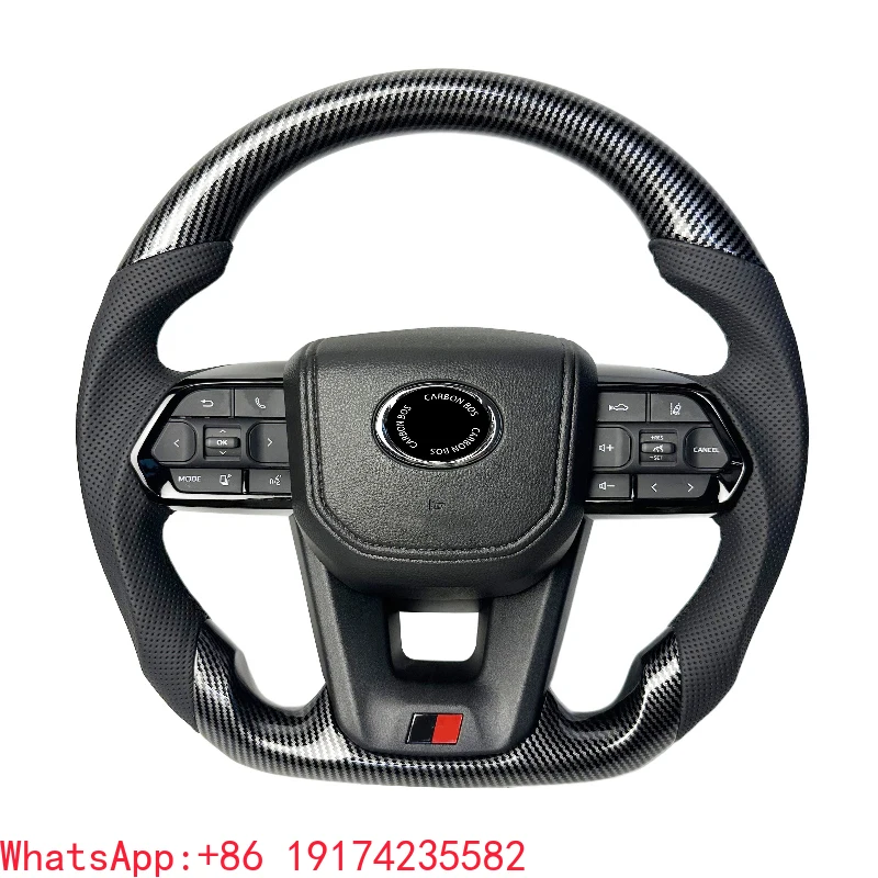 

Suitable for Toyota Land Cruiser LC300 LC200 Prado 120 150 200 LC76 FJ79 FJ200 LC79 Carbon Fiber Sports Custom Steering Wheel