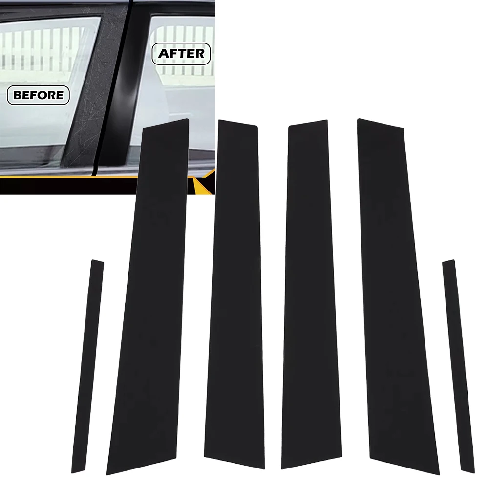 Dust Resistant Door Window Pillar Trim Covers Compatible with For Honda Civic 8th Gen (2006 2011) Easy Setup Dust