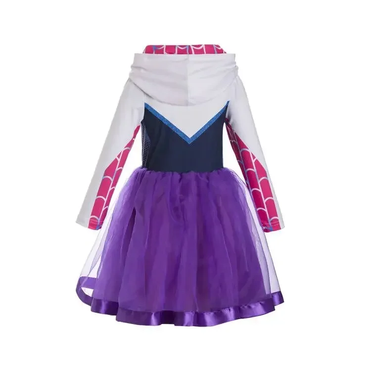 

Gwen Cosplay robe pour filles Spiderman Stacy Costumes costumes Halloween fête de noël vêtements robes tenues cadeaux