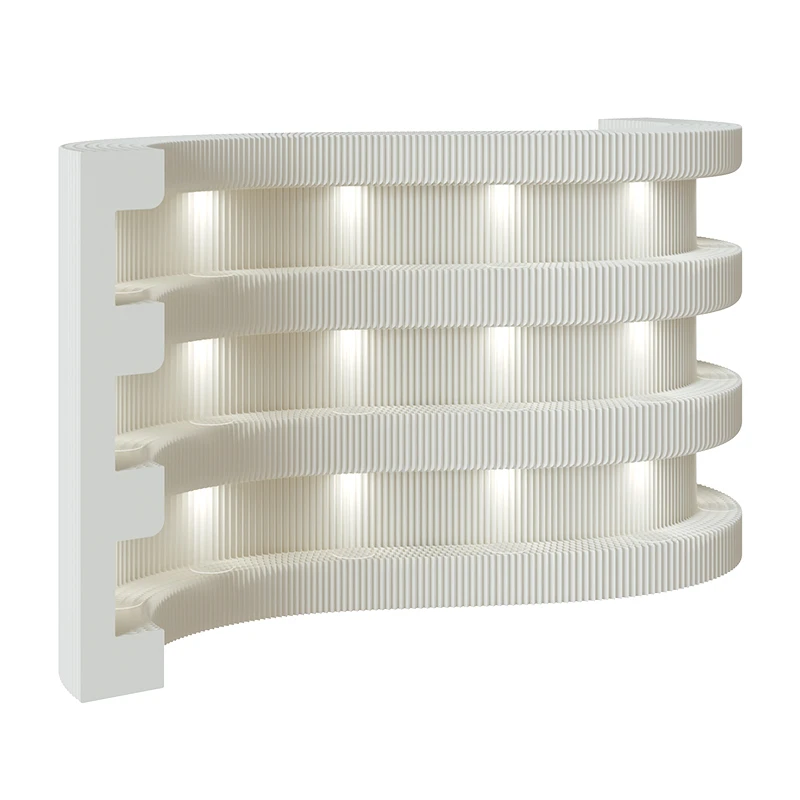 Stylish Foldable Accordion Paper Glowing Paper Wall Partition Room Divider Home Decor Exhibition Live Streaming Background Wall