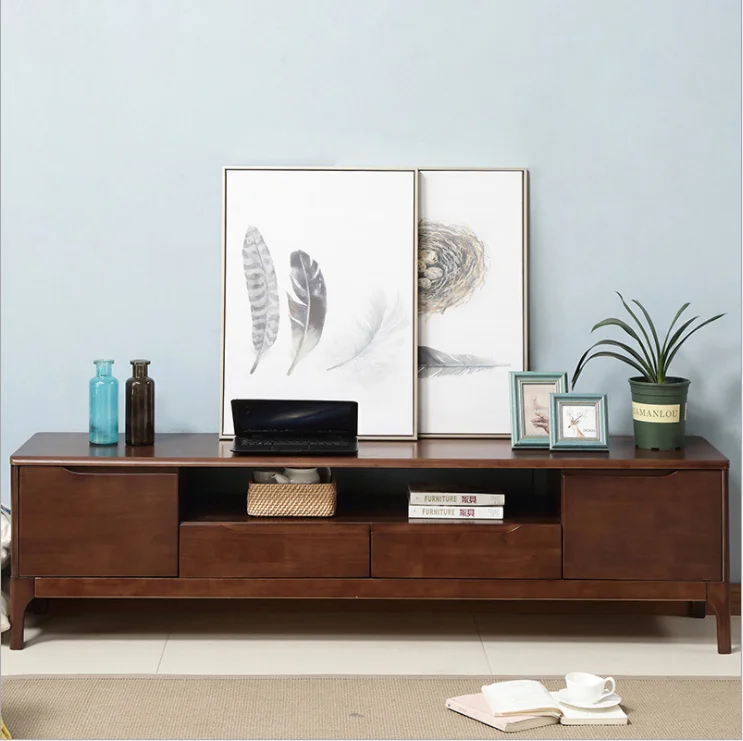 High Quality  Living Room Tv Stand 4 Drawers Wooden Tv Cabinet