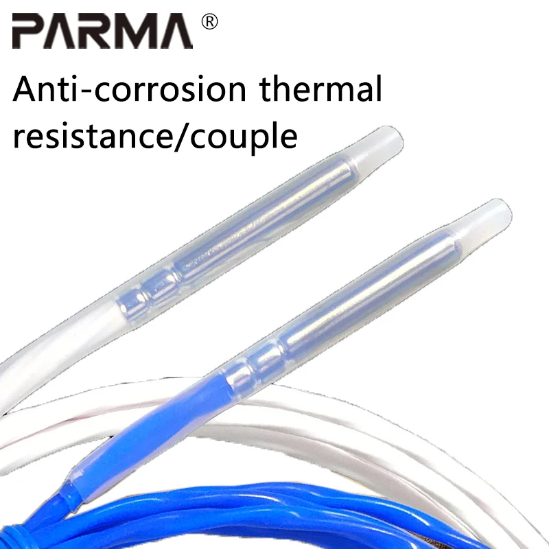 

K-type Teflon thermocouple, platinum resistance Pt100 temperature sensor, anti-corrosion temperature probe