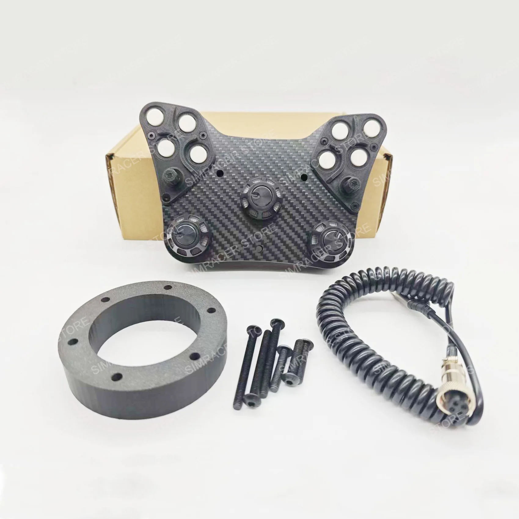 Simracing Rally-stuurwiel voor pc Center Control Hub Plug and Play Drive-Free Button Box Verbeter de rijervaring