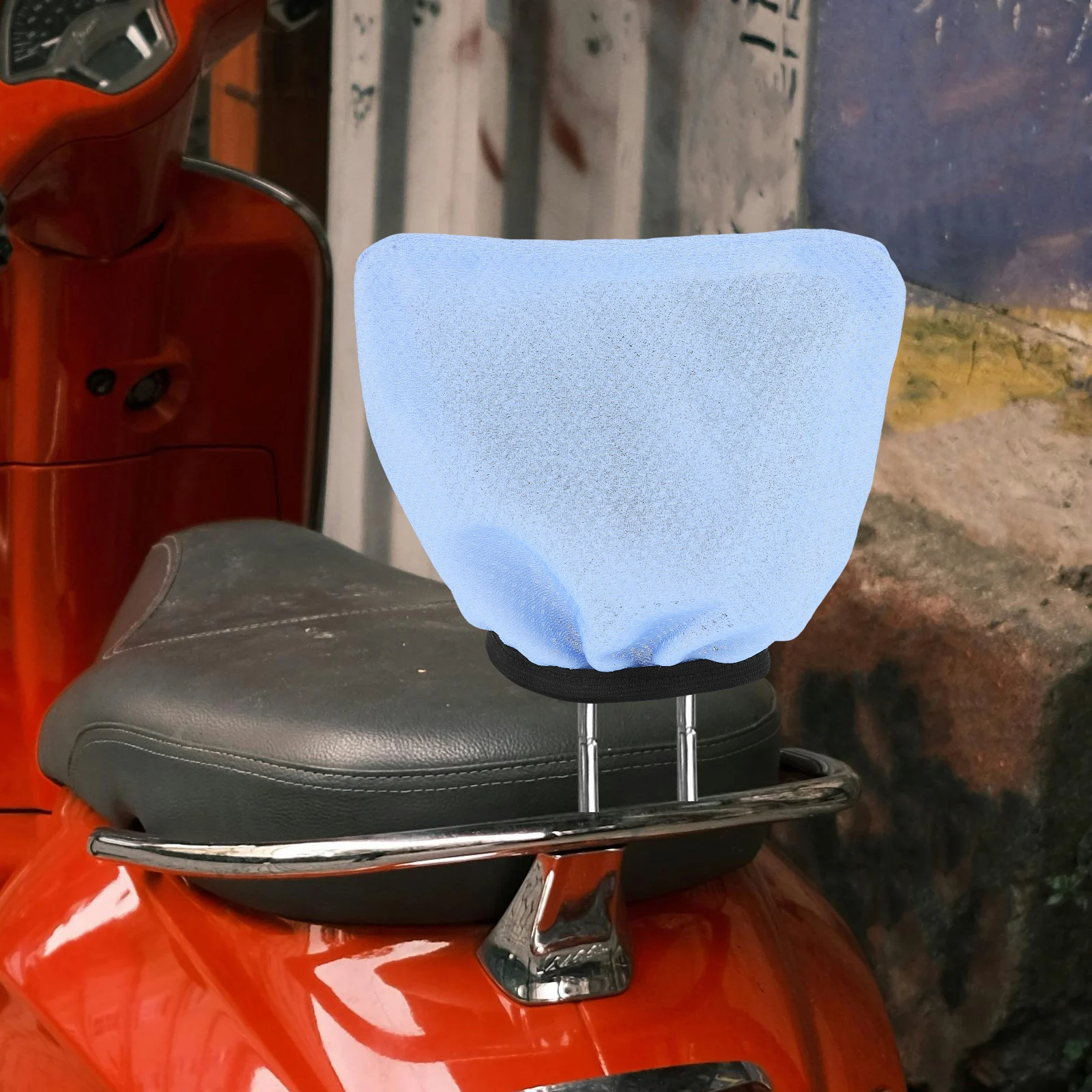 

Electric Vehicle Back Cover Bike Seat Headrest Covers Protector Accessories Sky-blue Replacement
