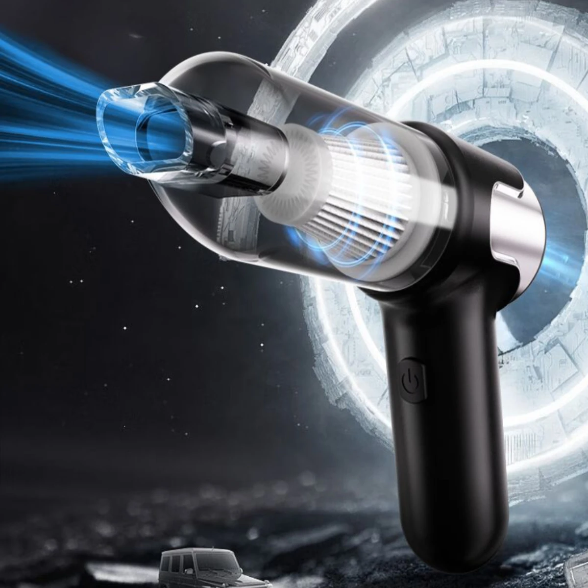 

Powerful Rechargeable Handheld Vacuum Cleaner - High Suction, Compact, Lightweight, HEPA Filter, Ideal for Pet Hair, Cars & Home