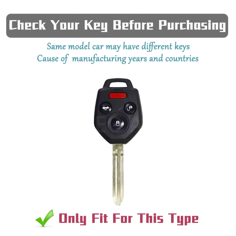 Soft TPU Car Remote Key Cover Fit for Subaru Legacy Tribeca Impreza Forester Xv Soft Shell Fob Protect For Car Keys Keychain - view 4