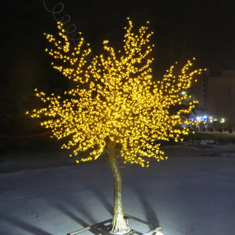 

Height Led Artificial Cherry Blossom Trees Christmas Light 2304pcs Led Bulbs 110 220vac Rainproof Fairy Garden Decor