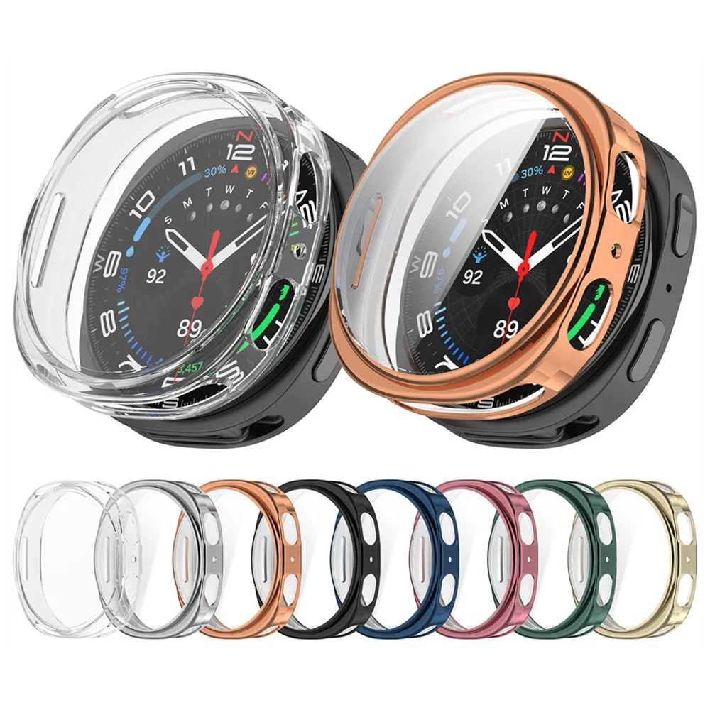 삼성 갤럭시 시계 8 용 TPU 소프트 케이스 40mm 44mm 화면 보호기 커버 전방위 보호 범퍼 액세서리