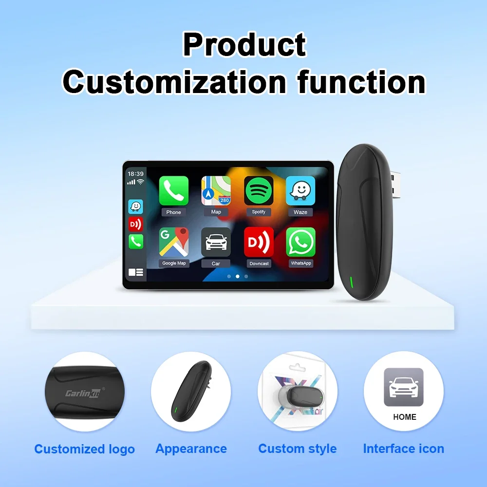 Carlinkit Smart Wireless Carplay Box Car Play Dvd Tv Ai Box Video Android System Adapter Usb Carplay dla Apple Youtube