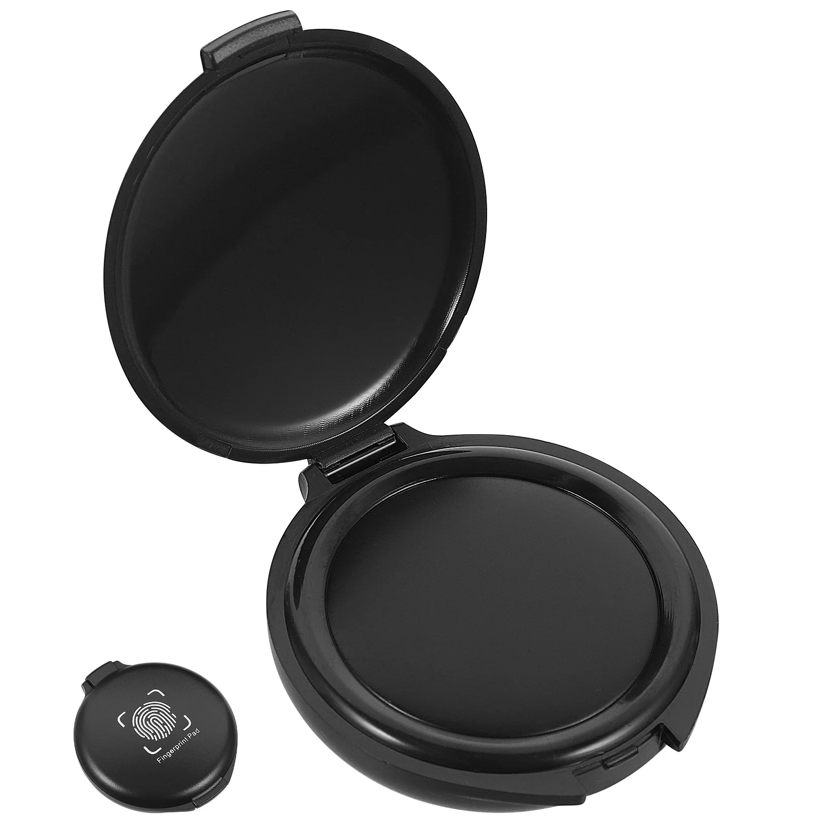 Mini Round Inkpad Portable Stamp Pad Tool Document Accessory Financial Supplies Core Easy Clean Mini Ink Pads