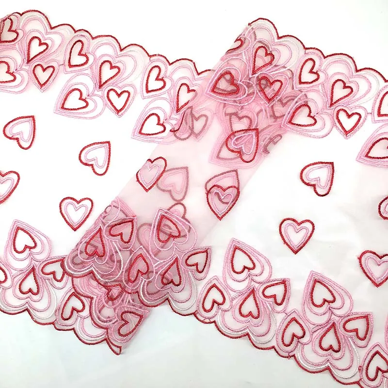 

20Yds Pink Two Tones Embroidery Lace Trim Underwear DIY Clothing Accessories Sewing Applique Embroidery Lace Fabric