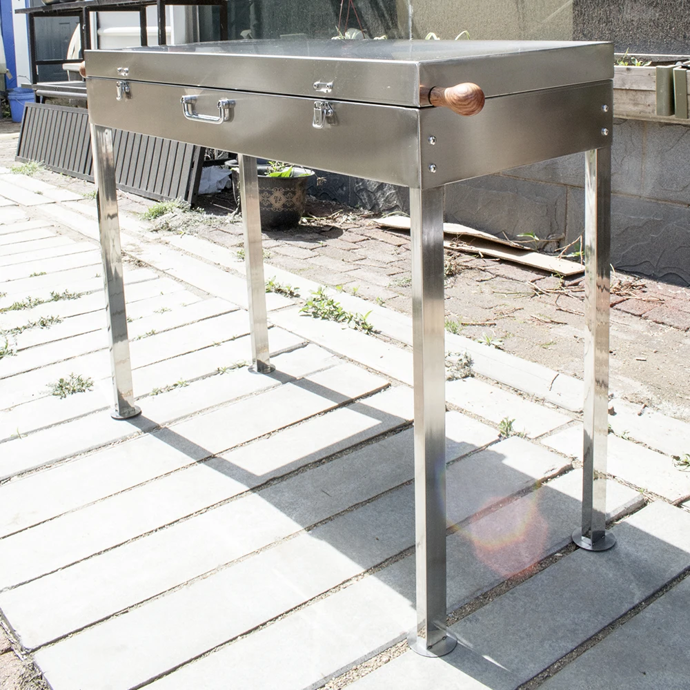 

Manufacturer Custom Resturtant Commercial Camping Portable Charcoal Rotisserie Kebab Barbecue Bbq Smoker Grill