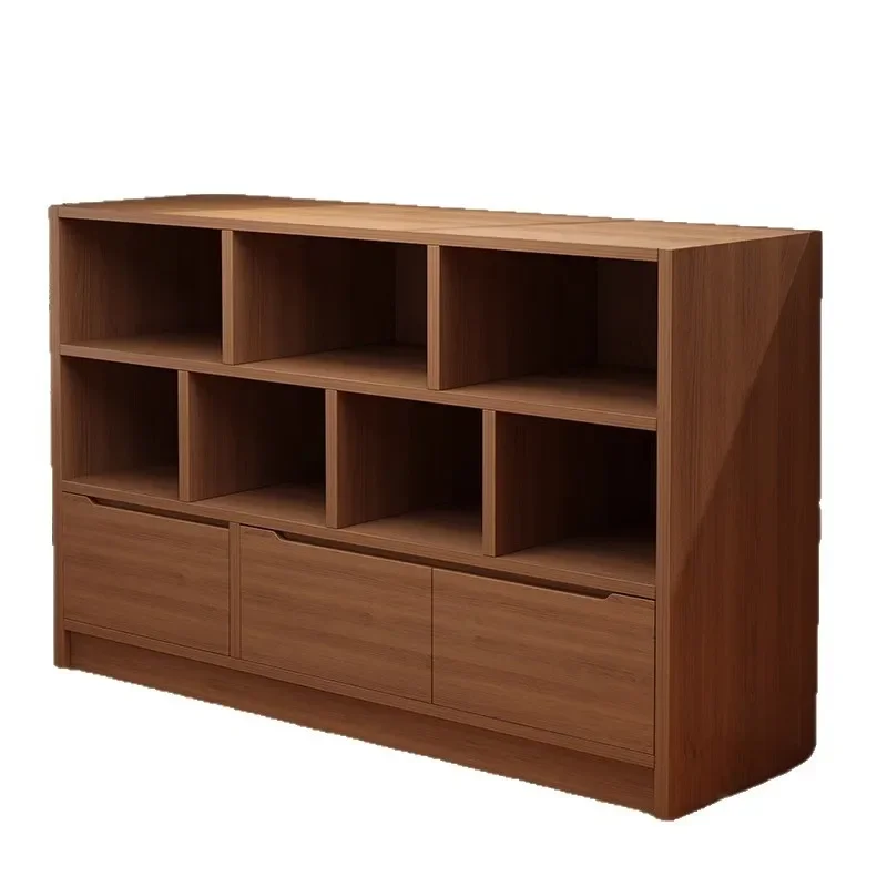 Bookcase, locker integrated against the wall, locker, living room wall small narrow cabinet, bedroom bedside low cabinet bay win